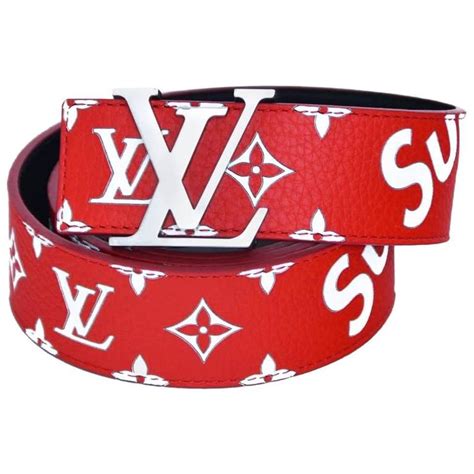 supreme louis vuitton belt black